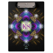 Fraktal Art Healing Life Business Clipboard Klemmbrett (Vorderseite)