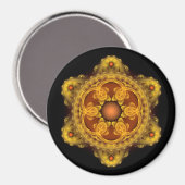 Fraktal Art Mandala Magnet (Vorderseite/Rückseite)