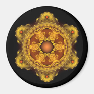 Fraktal Art Mandala Magnet