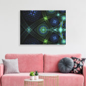 Fraktal Art Mandala Universe Stretching Print Leinwanddruck (Insitu (Wohnzimmer))
