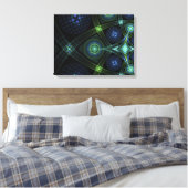 Fraktal Art Mandala Universe Stretching Print Leinwanddruck (Insitu (Schlafzimmer))
