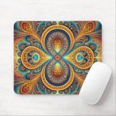 Fraktal Art Mouse Pad Mousepad (Mit Mouse)
