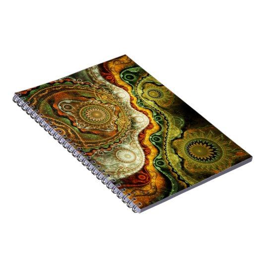 Fraktal Art Notebook: Herbst Notizblock (Rechte Seite)