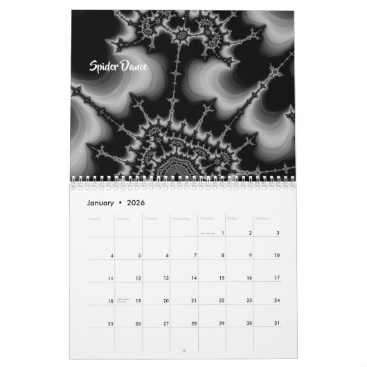 Fraktal Art of Shelli Fitzpatrick Vol. Zwei Kalender (Jan 2026)