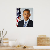 Fraktal Art, Offiziell Portrait Barack Obama Poster (Küche)