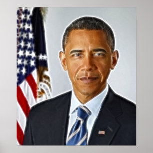 Fraktal Art, Offiziell Portrait Barack Obama Poster