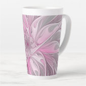 Fraktal Art Pink Blume Dream, Blumenfreude Milchtasse (Rechte Ecke)