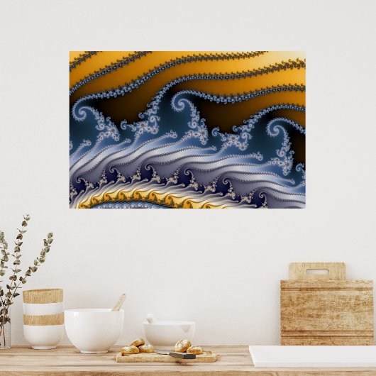 Fraktal Art Poster (Küche)