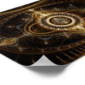 Fraktal Art Poster: Alle sehen Auge Poster (Ecke)