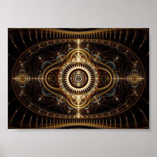 Fraktal Art Poster: Alle sehen Auge Poster (Vorne)