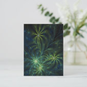 Fraktal Art Postkarte: Unkraut Postkarte (Stehend Vorderseite)