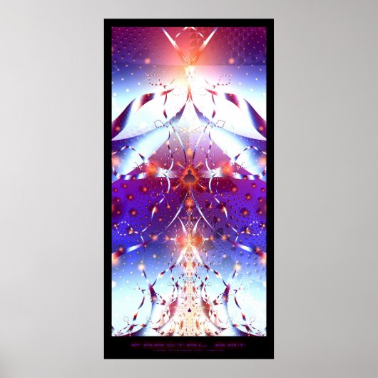 Fraktal Art - Power der Mathematik Poster (Vorne)