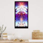 Fraktal Art - Power der Mathematik Poster (Küche)