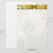 Fraktal Art Scales Briefpapier (Vorne/Hinten)