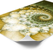 Fraktal Art Scales Fotodruck (Ecke)