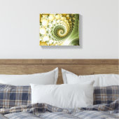 Fraktal Art Scales Leinwanddruck (Insitu (Schlafzimmer))