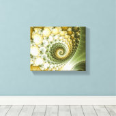 Fraktal Art Scales Leinwanddruck (Insitu (Holzboden))