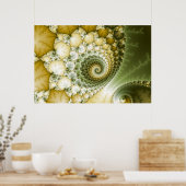 Fraktal Art Scales Poster (Küche)