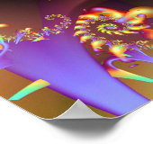 Fraktal Art Spiral Poster (Ecke)