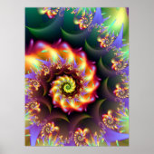 Fraktal Art Spiral Poster (Vorne)