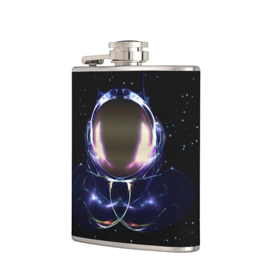 Fraktal Astronaut Flachmann (Links)