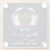 Fraktal Astronaut Glasuntersetzer (Rückseite)