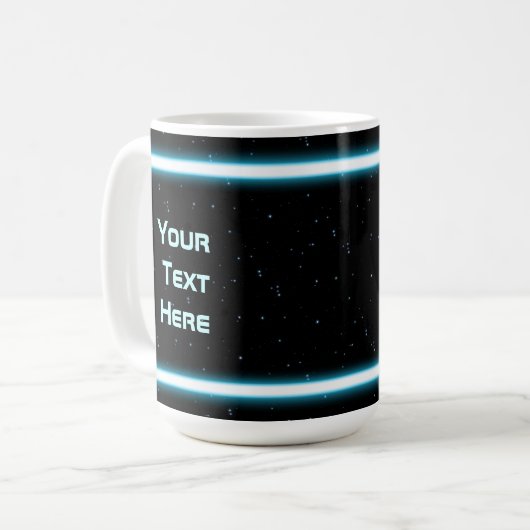 Fraktal Astronaut Kaffeetasse (Vorderseite Links)