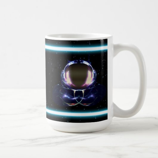 Fraktal Astronaut Kaffeetasse (Rechts)
