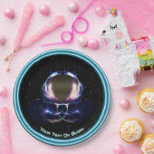 Fraktal Astronaut Pappteller (Party)