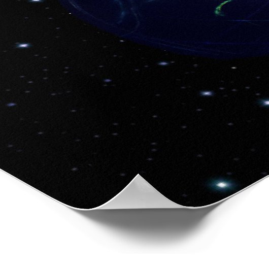 Fraktal Astronaut Poster (Ecke)