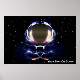 Fraktal Astronaut Poster