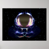 Fraktal Astronaut Poster (Vorne)