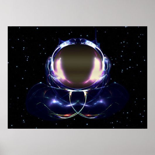 Fraktal Astronaut Poster (Vorne)