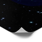 Fraktal-Astronaut Poster (Ecke)
