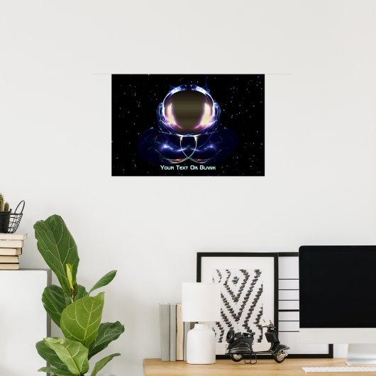 Fraktal-Astronaut Poster (Heimbüro)