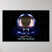 Fraktal-Astronaut Poster (Vorne)
