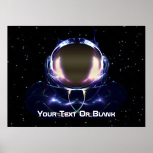 Fraktal Astronaut Poster