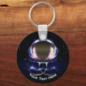 Fraktal Astronaut Schlüsselanhänger (Vorderseite)