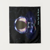 Fraktal Astronaut Wandteppich (Vorderseite)