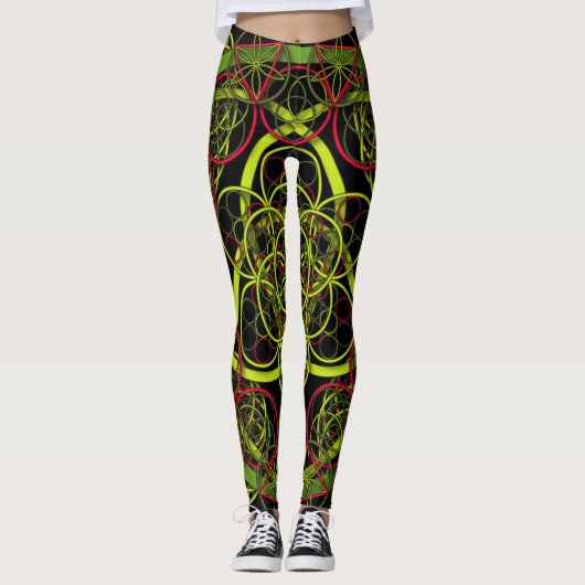 Fraktal Attraktion Leggings (Vorderseite)