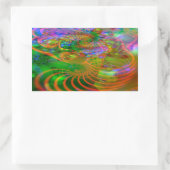 Fraktal-Aufkleber Rechteckiger Aufkleber (Tasche)