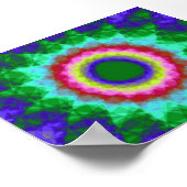 Fraktal aus Hartglas Poster (Ecke)