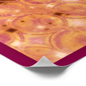 Fraktal aus Kupfer-Blume Poster (Ecke)