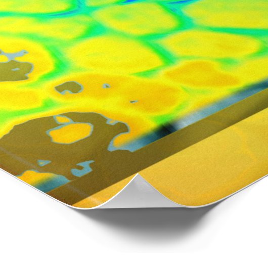 Fraktal aus spaltfähigem Glas Poster (Ecke)