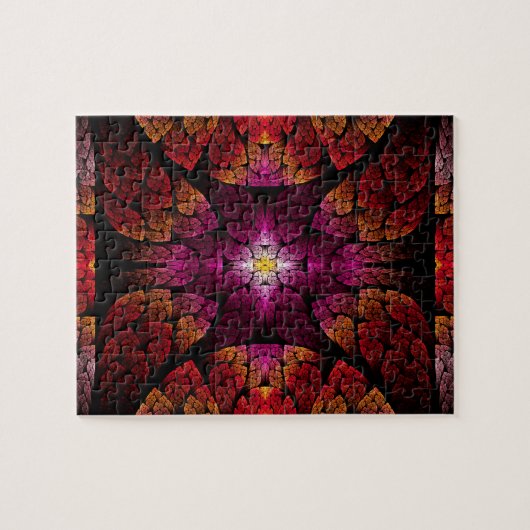 Fraktal - Aztec - Das Auge Puzzle (Horizontal)