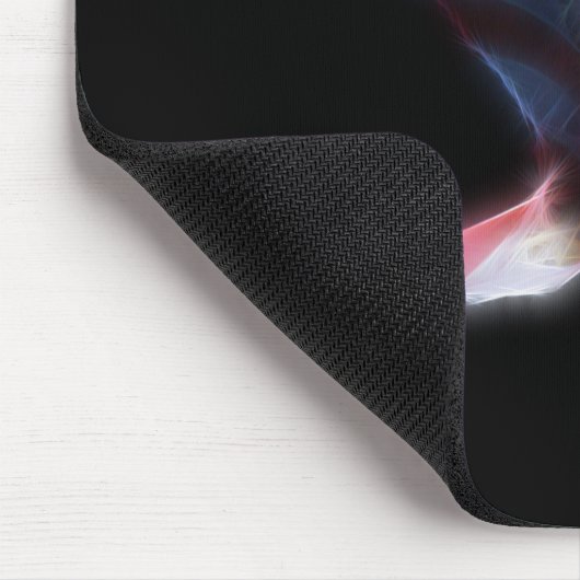 Fraktal Bald Eagle Patriotic Mousepad (Ecke)