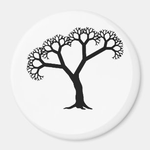 Fraktal-Baum-Schwarzes Magnet