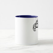 Fraktal-Baum-Schwarzes Tasse (Zentrum)