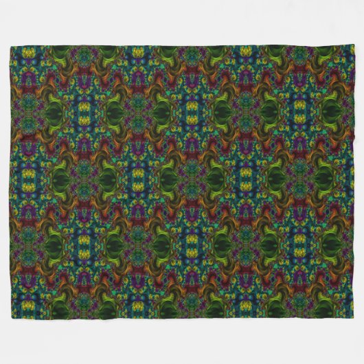 Fraktal Blanket 1 Fleecedecke (Vorderseite (Horizontal))