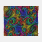Fraktal Blanket 2 Fleecedecke (Vorderseite (Horizontal))